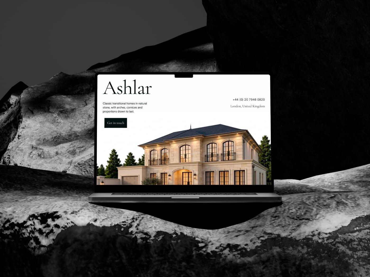 Mockup ASHLAR - CLASSICAL ARCHITECTURE STUDIO