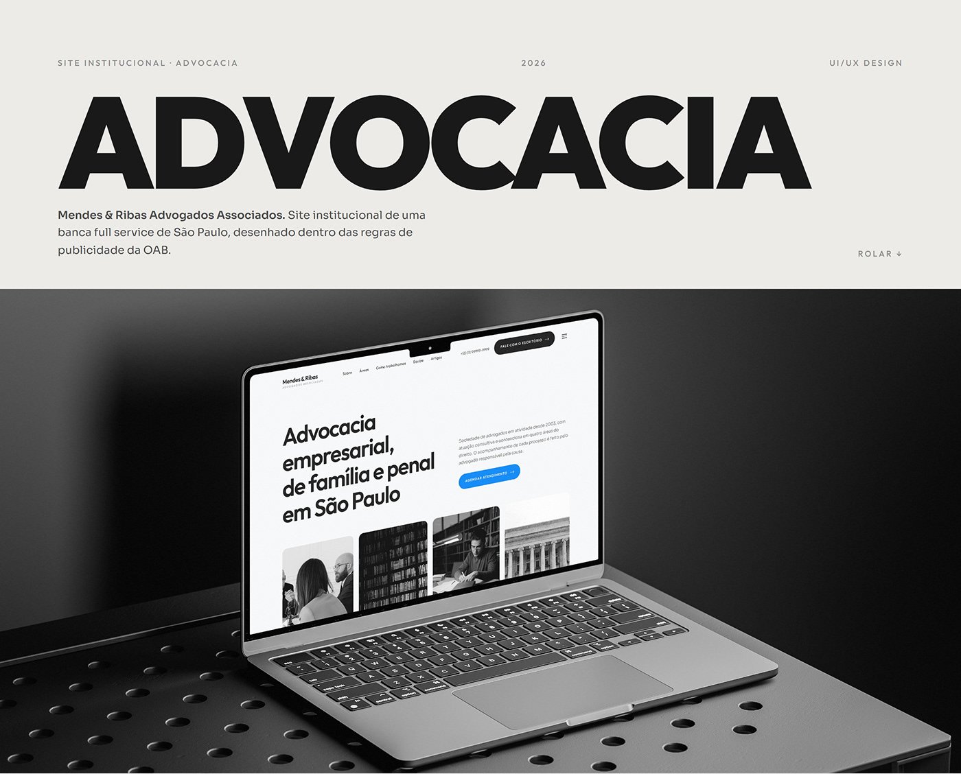 Mockup MENDES & RIBAS - ADVOGADOS ASSOCIADOS