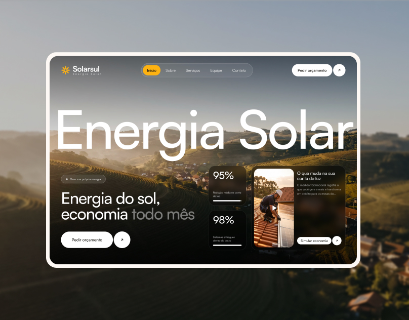 Mockup SOLARSUL ENERGIA SOLAR
