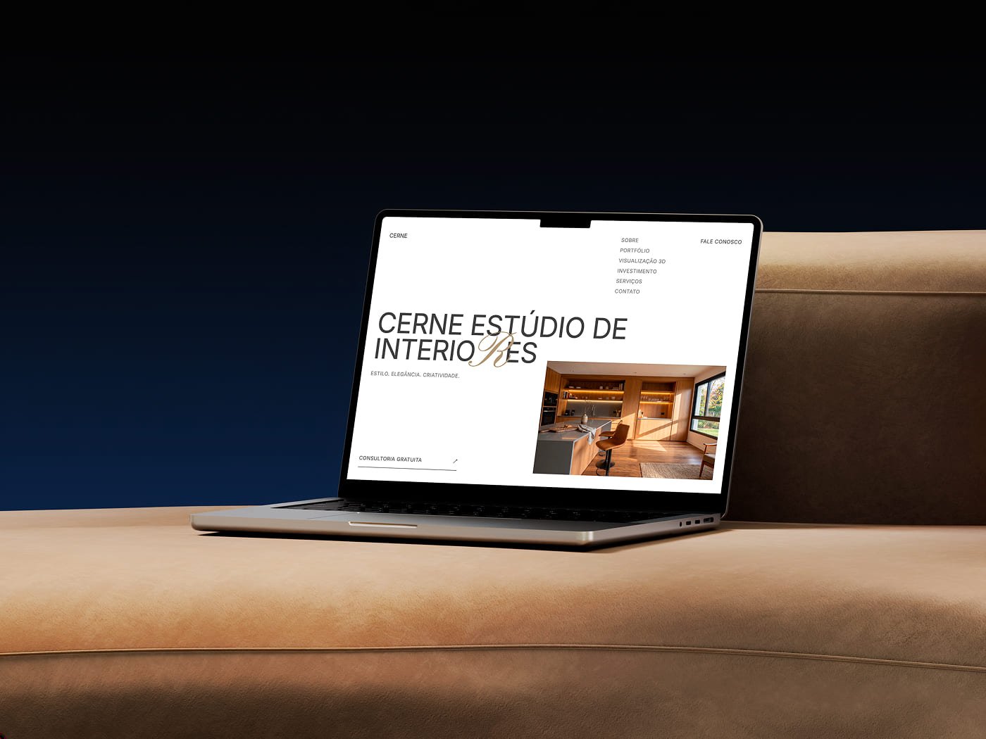 Mockup Cerne Estúdio de Interiores
